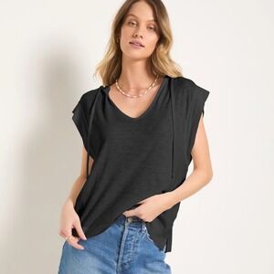 78 & Sunny Seastone Wantable Hooded Tee Black Size XL‎ New With Tags